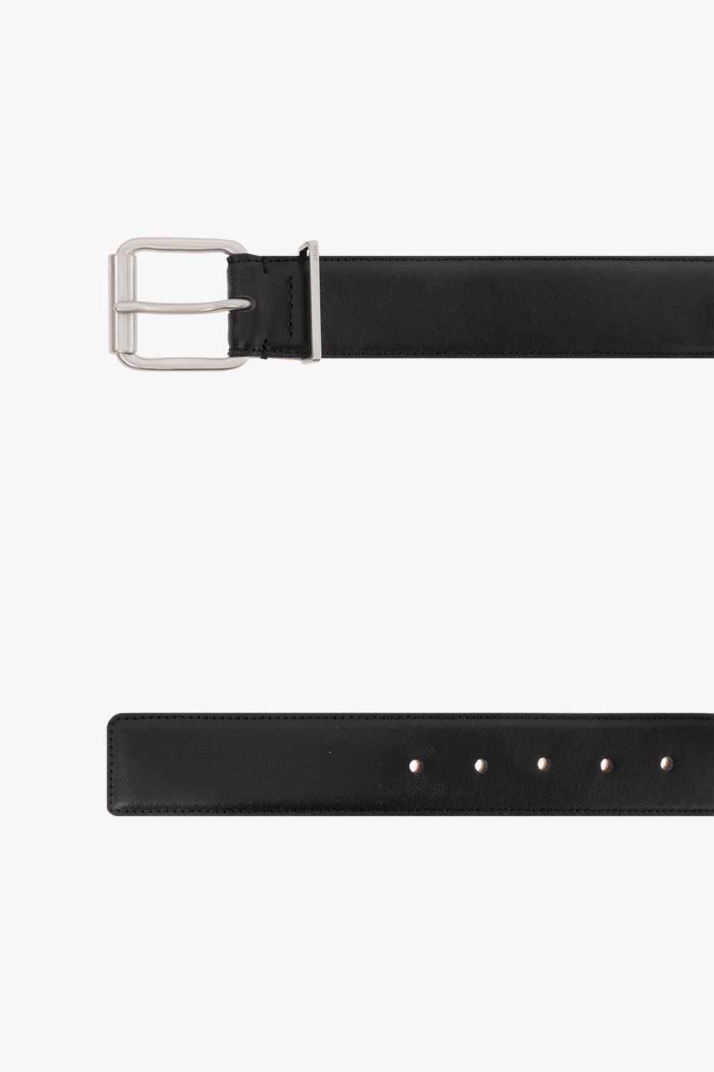【送料&関税込】Ami Alexandre Mattiussi Leather Belt Black Leather belt Ami Alexandre Mattiussi